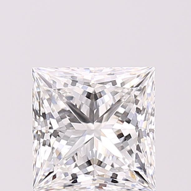 2.06 Carat Princess Shaped, Ideal Cut, E Color, VVS2 Clarity, IGI Certified Lab Grown Diamond