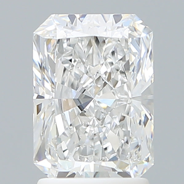 2.17 Carat Radiant Shaped, Ideal Cut, D Color, VVS2 Clarity, IGI Certified Lab Grown Diamond