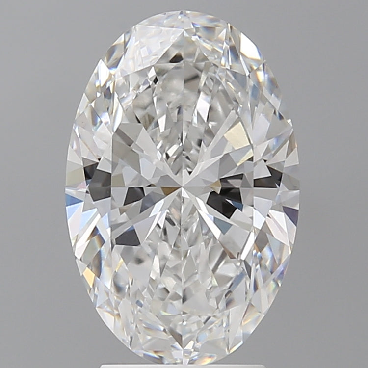 3.47 Carat Oval Shaped, Ideal Cut, E Color, VVS2 Clarity, IGI Certified Lab Grown Diamond