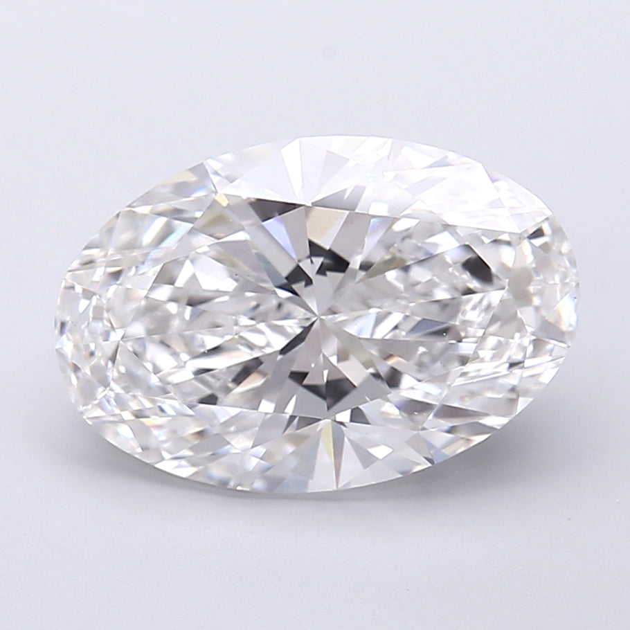 4.15 Carat Oval Shaped, Very Good Cut, E Color, VVS2 Clarity, IGI Certified Lab Grown Diamond