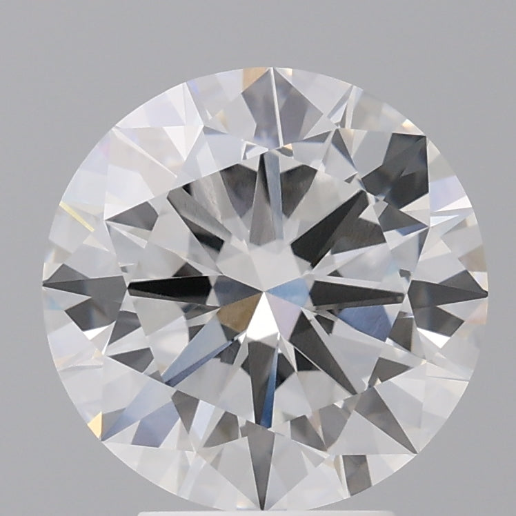 4.05 Carat Round Shaped, Excellent Cut, E Color, VVS2 Clarity, IGI Certified Lab Grown Diamond