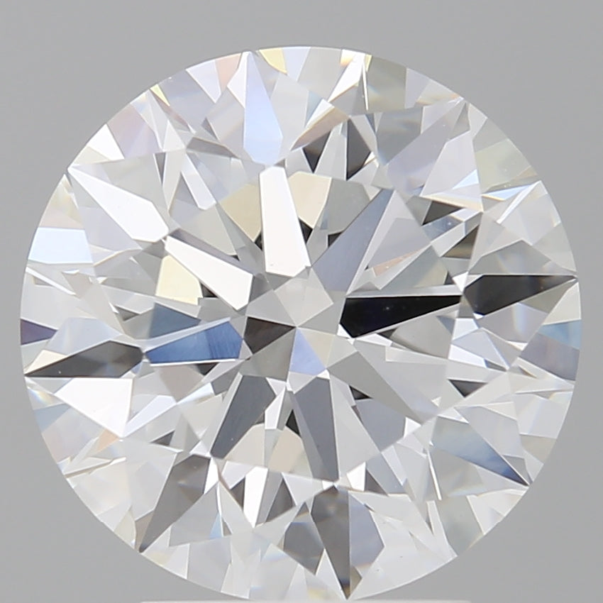 4.03 Carat Round Shaped, Ideal Cut, E Color, VVS2 Clarity, IGI Certified Lab Grown Diamond