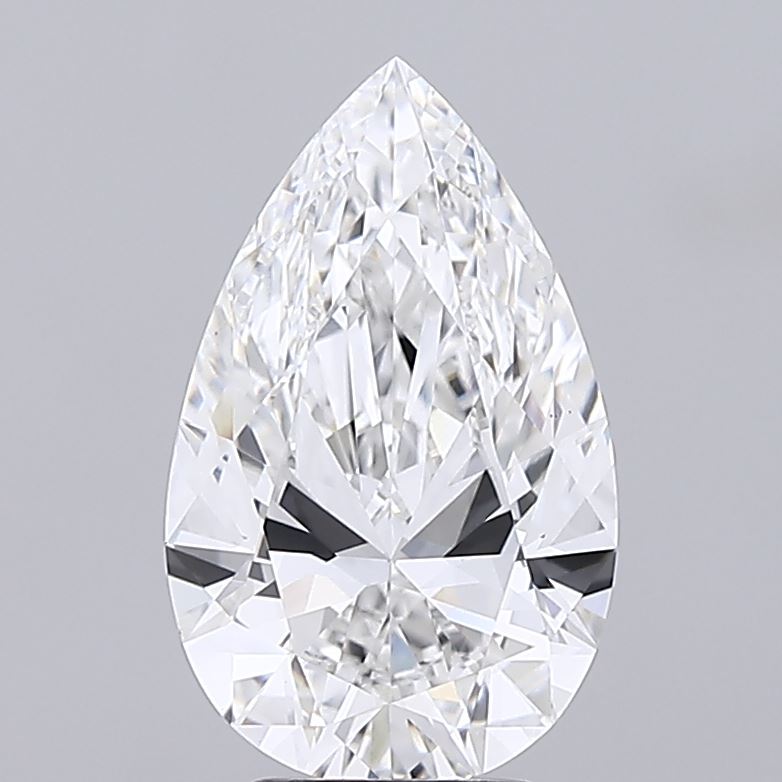 4.06 Carat Pear Shaped, Ideal Cut, E Color, VS1 Clarity, IGI Certified Lab Grown Diamond