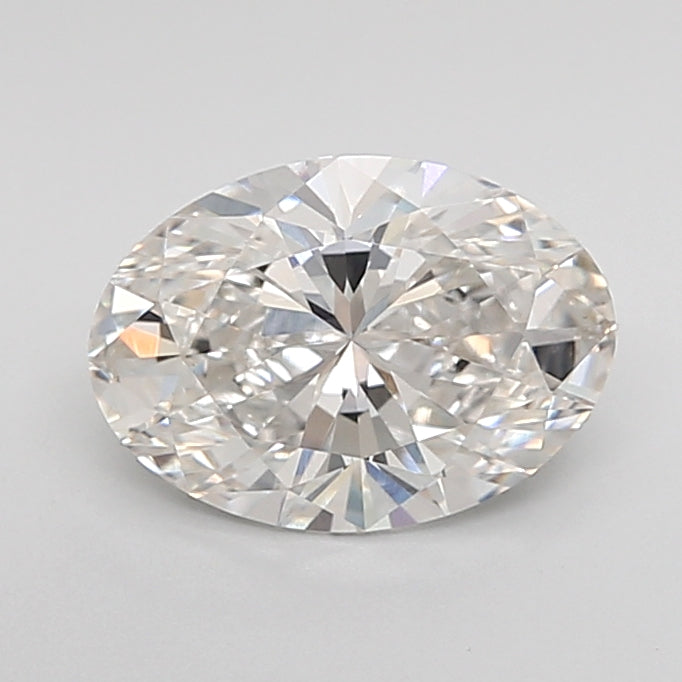 1.55 Carat Oval Shaped, Ideal Cut, F Color, VS1 Clarity, IGI Certified Lab Grown Diamond