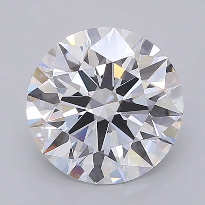 3.04 Carat Round Shaped, Ideal Cut, D Color, VS2 Clarity, IGI Certified Lab Grown Diamond