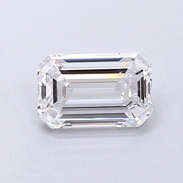 0.96 Carat Emerald Shaped, Very Good Cut, D Color, VVS2 Clarity, IGI Certified Lab Grown Diamond