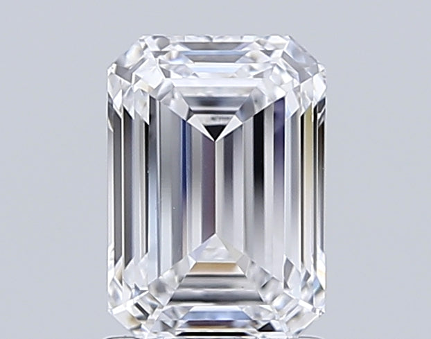 1.51 Carat Emerald Shaped, Ideal Cut, D Color, VVS2 Clarity, IGI Certified Lab Grown Diamond