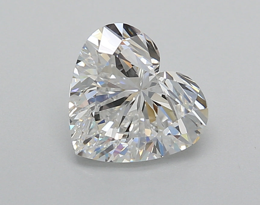 1.50 Carat Heart Shaped, Very Good Cut, D Color, VVS2 Clarity, IGI Certified Lab Grown Diamond