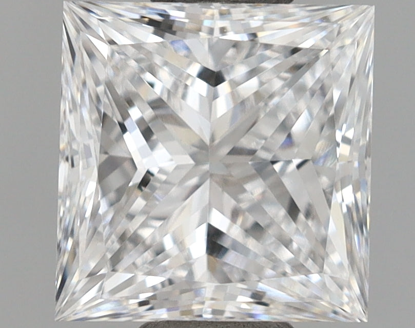 1.01 Carat Princess Shaped, Excellent Cut, D Color, VVS2 Clarity, IGI Certified Lab Grown Diamond