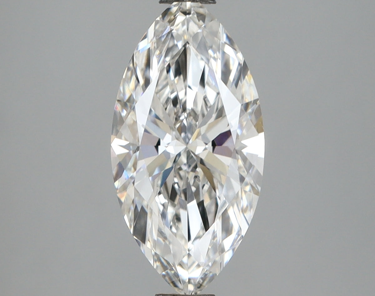 2.09 Carat Marquise Shaped, Ideal Cut, E Color, VVS2 Clarity, IGI Certified Lab Grown Diamond