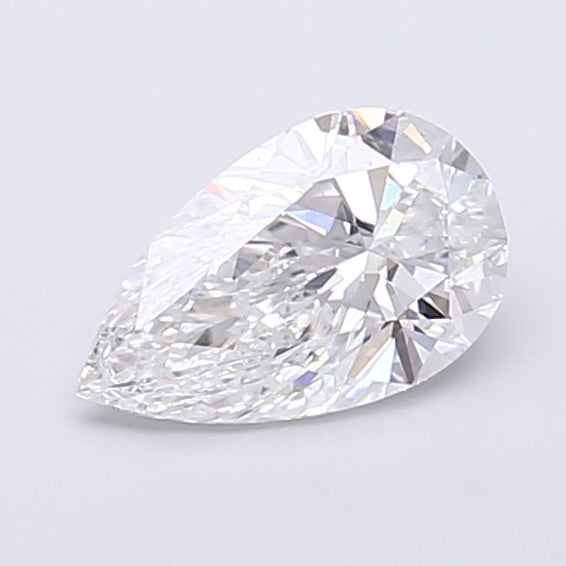 0.82 Carat Pear Shaped, Very Good Cut, D Color, VS1 Clarity, IGI Certified Lab Grown Diamond