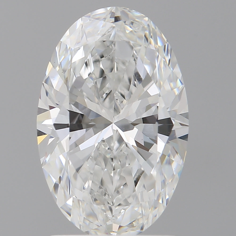 2.10 Carat Oval Shaped, Ideal Cut, E Color, VVS2 Clarity, IGI Certified Lab Grown Diamond
