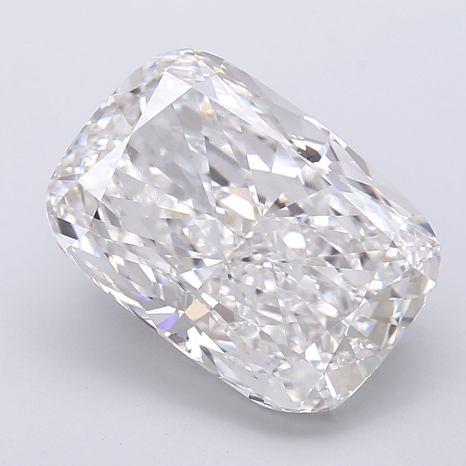 6.55 Carat Cushion Shaped, Very Good Cut, E Color, VVS2 Clarity, IGI Certified Lab Grown Diamond