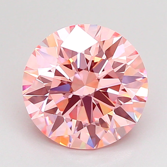 2.01 Carat Round Shaped, Ideal Cut, VVS2 Clarity, IGI Certified Lab Grown Diamond