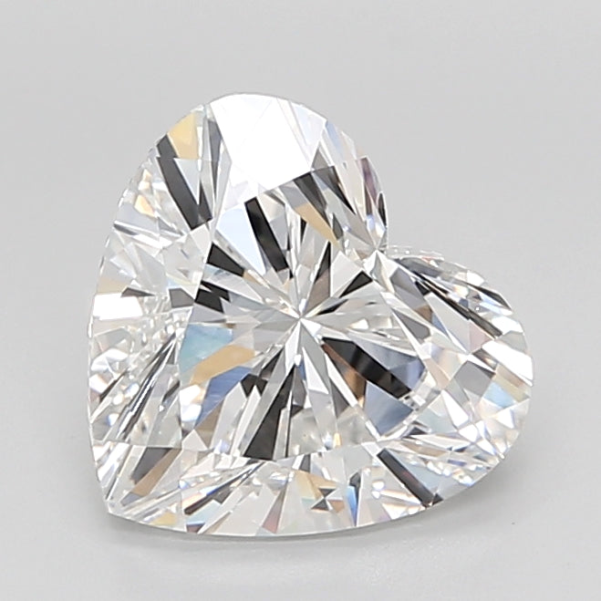 5.00 Carat Heart Shaped, Ideal Cut, E Color, VVS2 Clarity, IGI Certified Lab Grown Diamond
