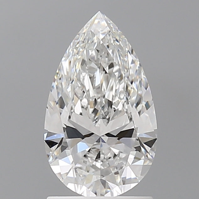 1.58 Carat Pear Shaped, Ideal Cut, E Color, VVS1 Clarity, IGI Certified Lab Grown Diamond