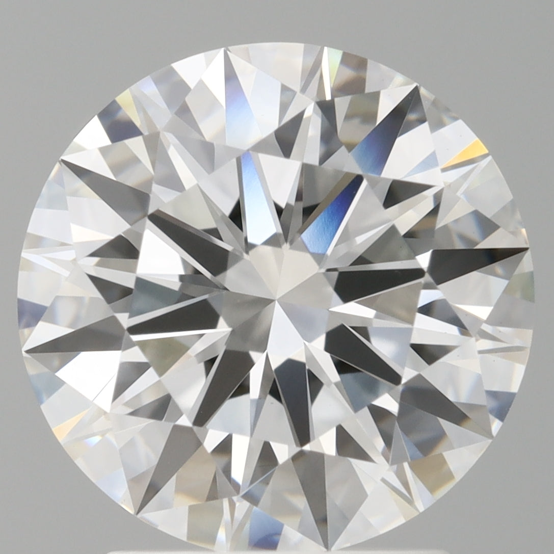 2.57 Carat Round Shaped, Ideal Cut, E Color, VVS2 Clarity, IGI Certified Lab Grown Diamond