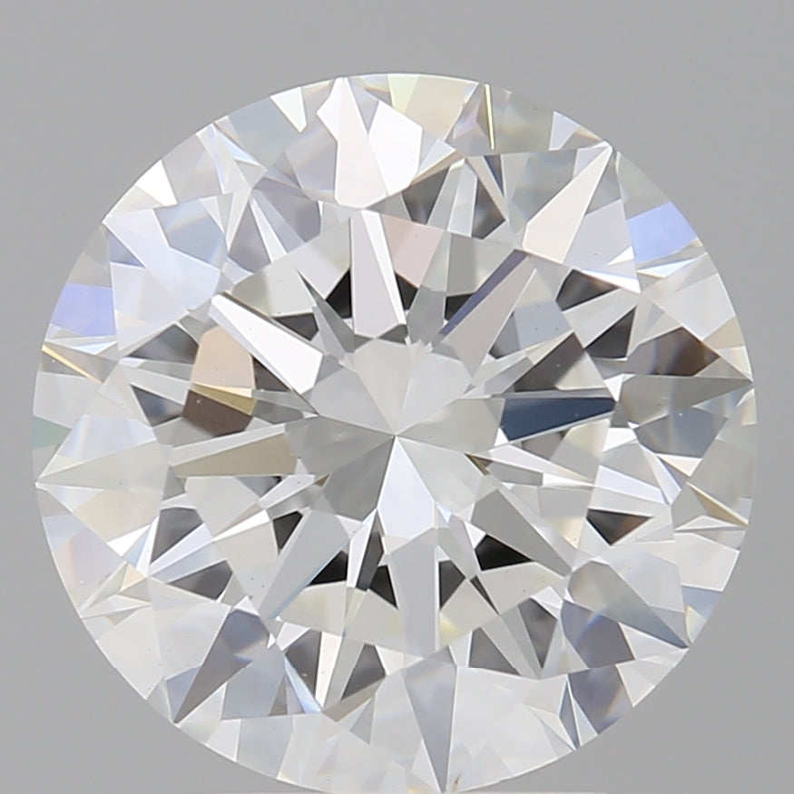 4.01 Carat Round Shaped, Excellent Cut, E Color, VVS2 Clarity, IGI Certified Lab Grown Diamond