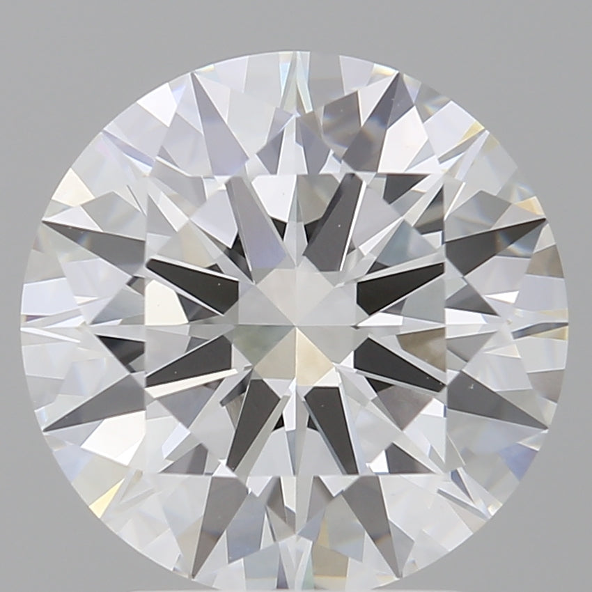 3.05 Carat Round Shaped, Excellent Cut, E Color, VVS2 Clarity, IGI Certified Lab Grown Diamond