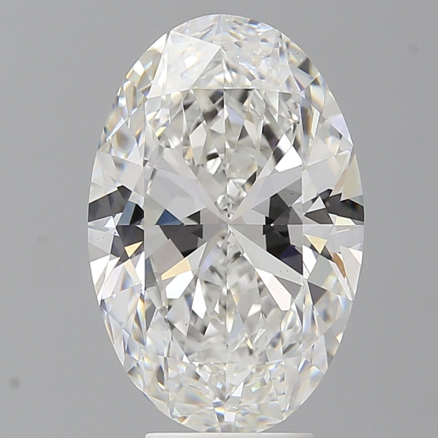 5.52 Carat Oval Shaped, Ideal Cut, F Color, VVS2 Clarity, IGI Certified Lab Grown Diamond
