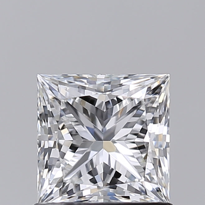 1.01 Carat Princess Shaped, Excellent Cut, E Color, VVS2 Clarity, IGI Certified Lab Grown Diamond