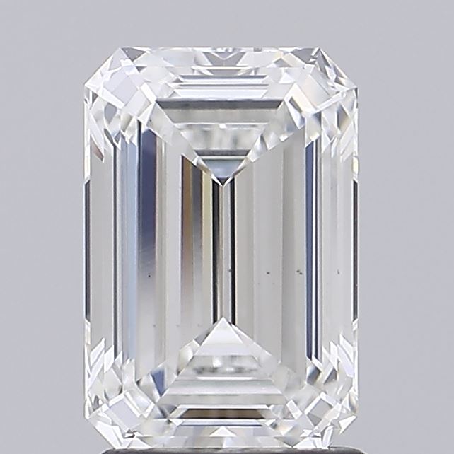 1.97 Carat Emerald Shaped, Ideal Cut, E Color, VS1 Clarity, IGI Certified Lab Grown Diamond