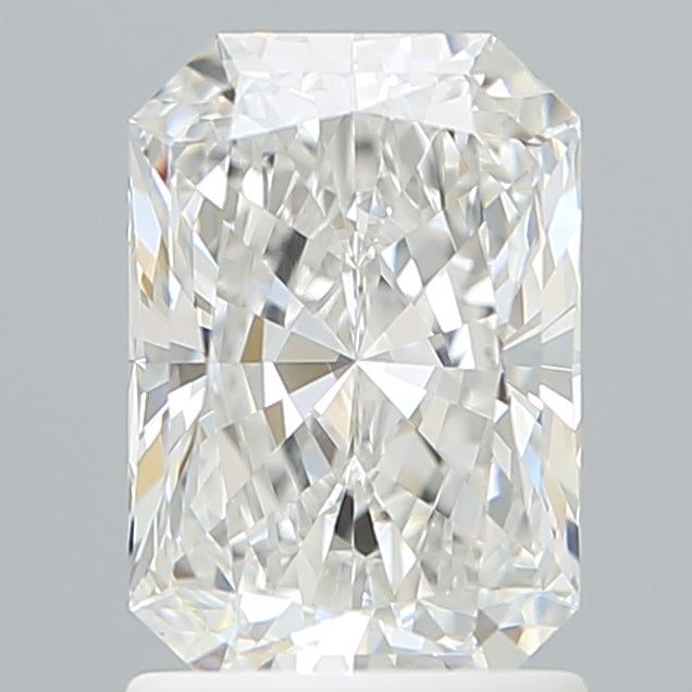 1.58 Carat Radiant Shaped, Ideal Cut, D Color, VVS2 Clarity, IGI Certified Lab Grown Diamond