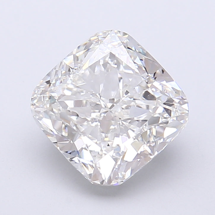 3.09 Carat Cushion Shaped, Very Good Cut, E Color, VVS2 Clarity, IGI Certified Lab Grown Diamond