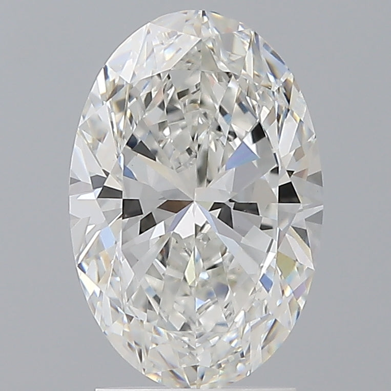 2.54 Carat Oval Shaped, Ideal Cut, F Color, VS1 Clarity, IGI Certified Lab Grown Diamond