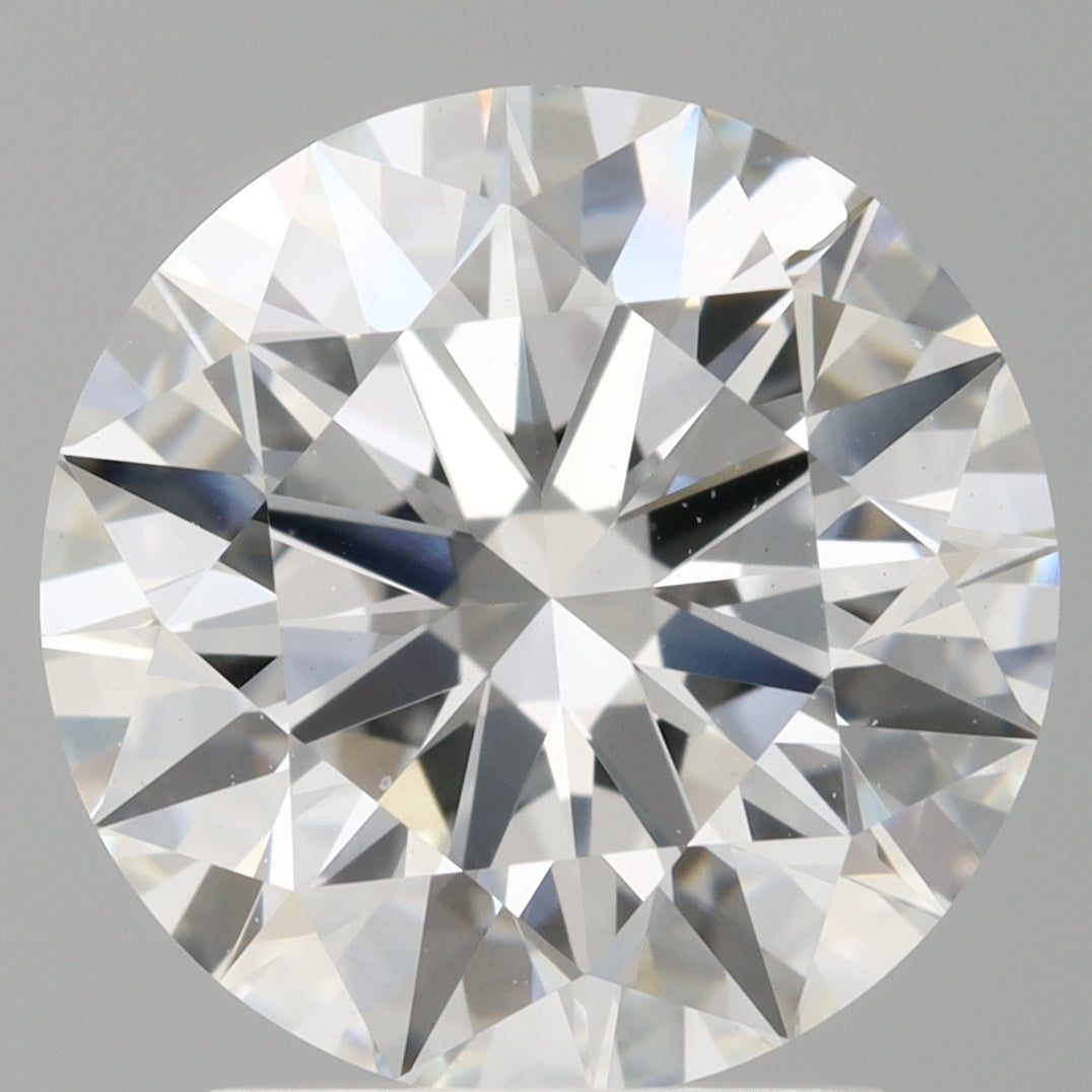 2.60 Carat Round Shaped, Ideal Cut, E Color, VVS2 Clarity, IGI Certified Lab Grown Diamond