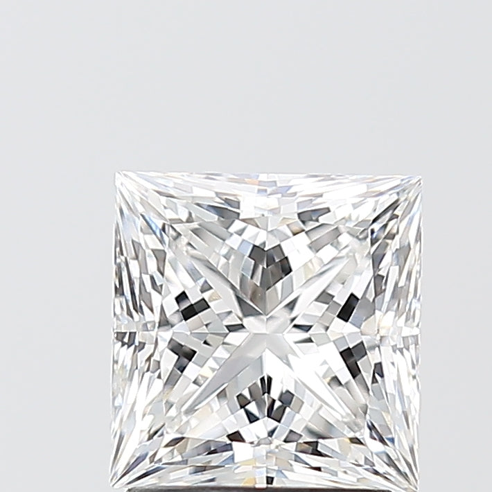 2.06 Carat Princess Shaped, Ideal Cut, E Color, VVS2 Clarity, IGI Certified Lab Grown Diamond