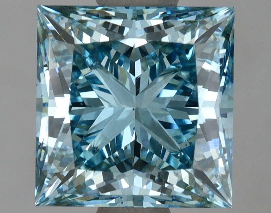 2.50 Carat Princess Shaped, Ideal Cut, SI1 Clarity, IGI Certified Lab Grown Diamond