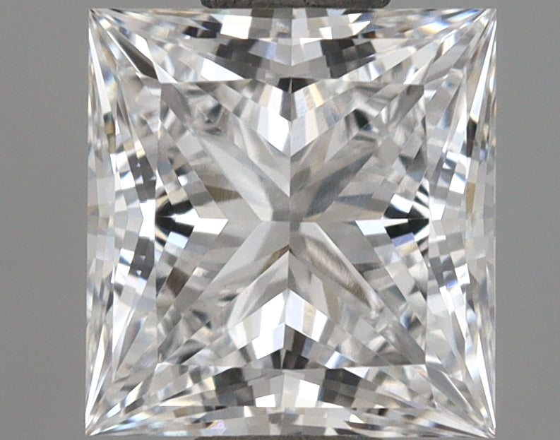 1.02 Carat Princess Shaped, Ideal Cut, D Color, VVS2 Clarity, IGI Certified Lab Grown Diamond