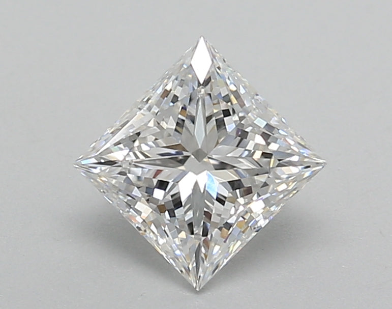 1.02 Carat Princess Shaped, Excellent Cut, E Color, VVS2 Clarity, IGI Certified Lab Grown Diamond