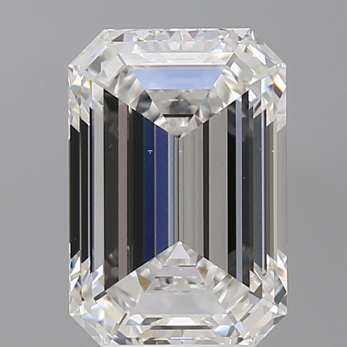4.09 Carat Emerald Shaped, Ideal Cut, E Color, VS1 Clarity, IGI Certified Lab Grown Diamond