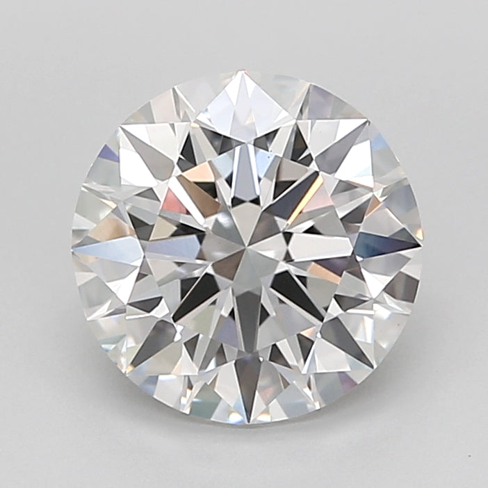 2.51 Carat Round Shaped, Ideal Cut, E Color, VVS2 Clarity, IGI Certified Lab Grown Diamond