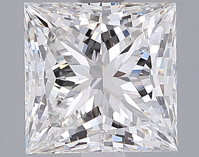 2.06 Carat Princess Shaped, Ideal Cut, F Color, VVS2 Clarity, IGI Certified Lab Grown Diamond