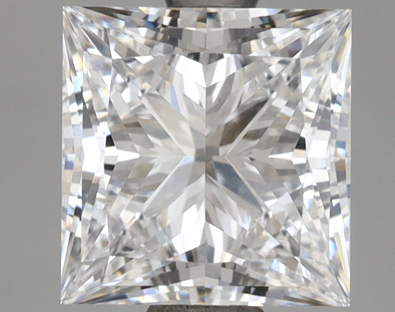 2.01 Carat Princess Shaped, Ideal Cut, D Color, VVS1 Clarity, IGI Certified Lab Grown Diamond