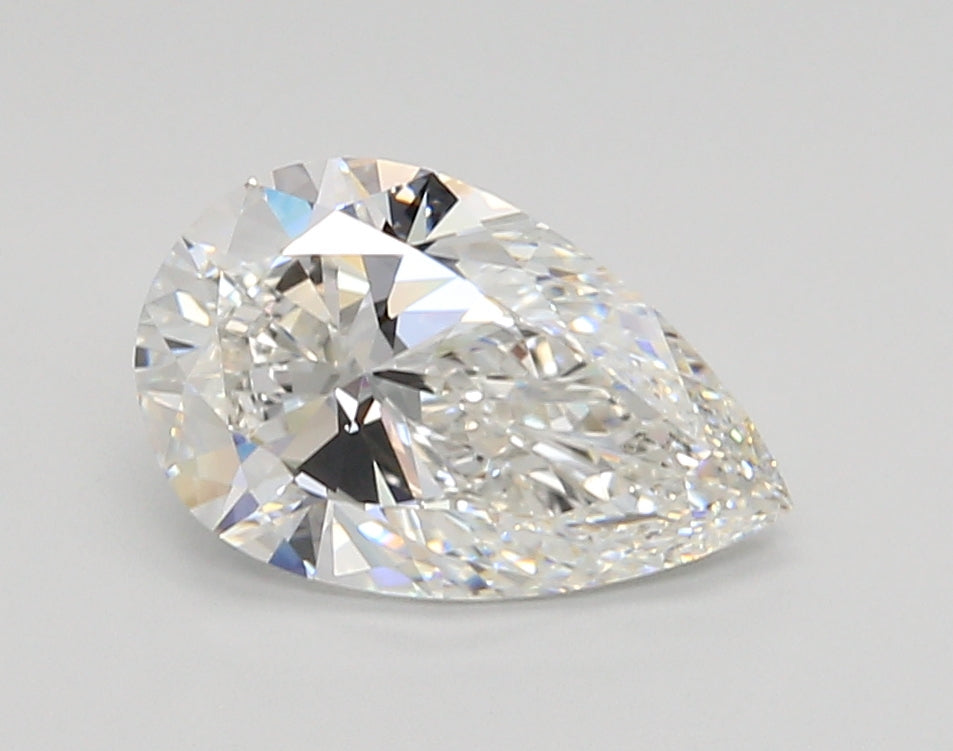 2.05 Carat Pear Shaped, Ideal Cut, F Color, VVS1 Clarity, IGI Certified Lab Grown Diamond