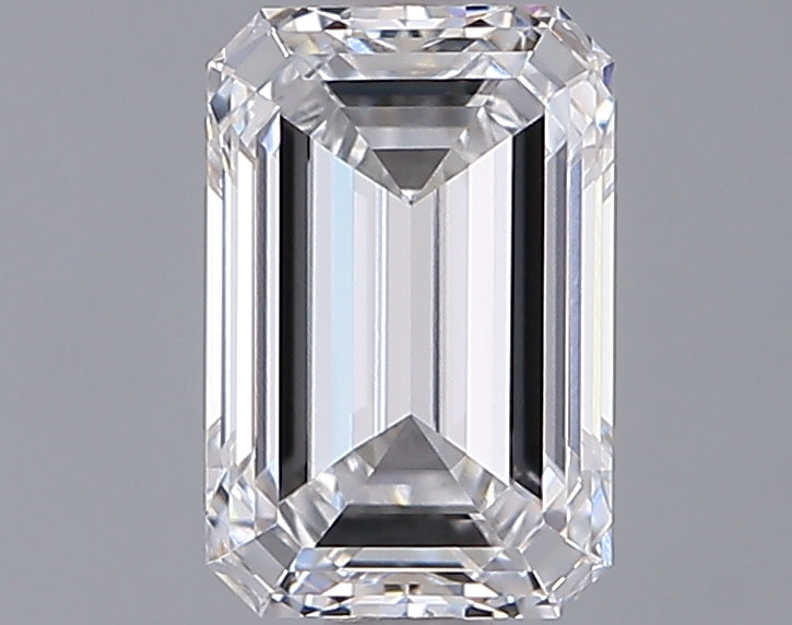 1.53 Carat Emerald Shaped, Ideal Cut, D Color, VVS2 Clarity, IGI Certified Lab Grown Diamond