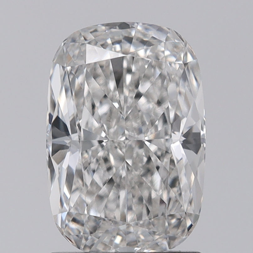 1.52 Carat Elongated Cushion Shaped, Ideal Cut, H Color, VVS2 Clarity, GIA Certified Lab Grown Diamond