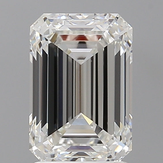 2.56 Carat Emerald Shaped, Ideal Cut, E Color, VVS2 Clarity, IGI Certified Lab Grown Diamond