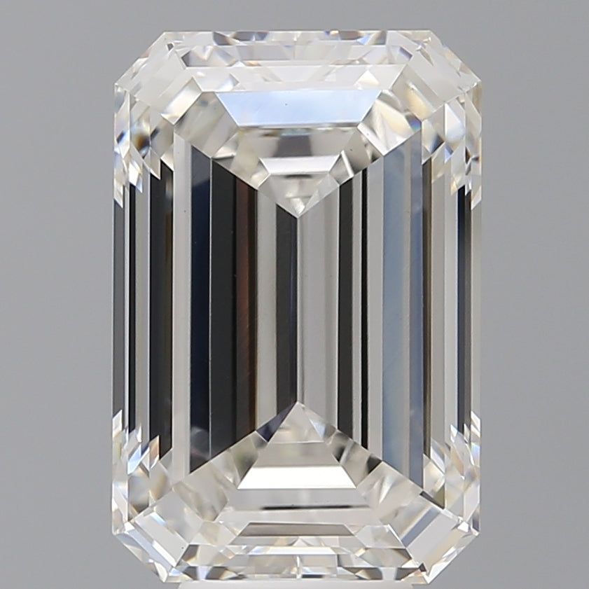 8.04 Carat Emerald Shaped, Ideal Cut, G Color, VS1 Clarity, IGI Certified Lab Grown Diamond