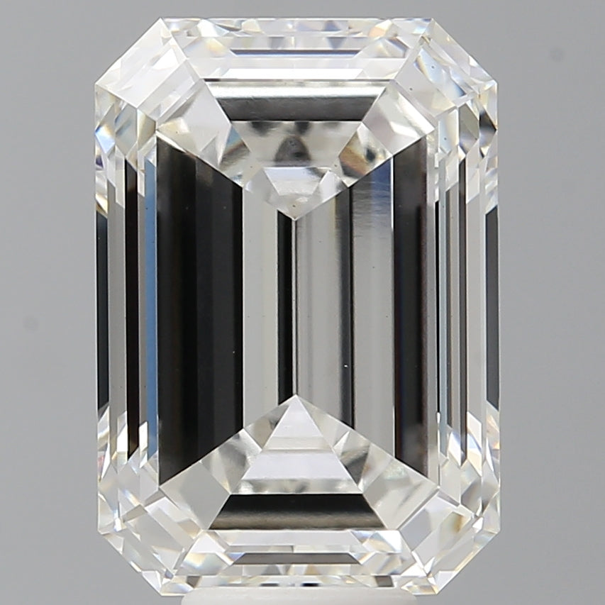 9.07 Carat Emerald Shaped, Excellent Cut, F Color, VS1 Clarity, IGI Certified Lab Grown Diamond
