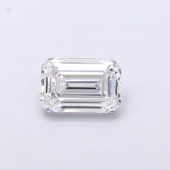 0.66 Carat Emerald Shaped, Very Good Cut, E Color, VVS2 Clarity, IGI Certified Lab Grown Diamond