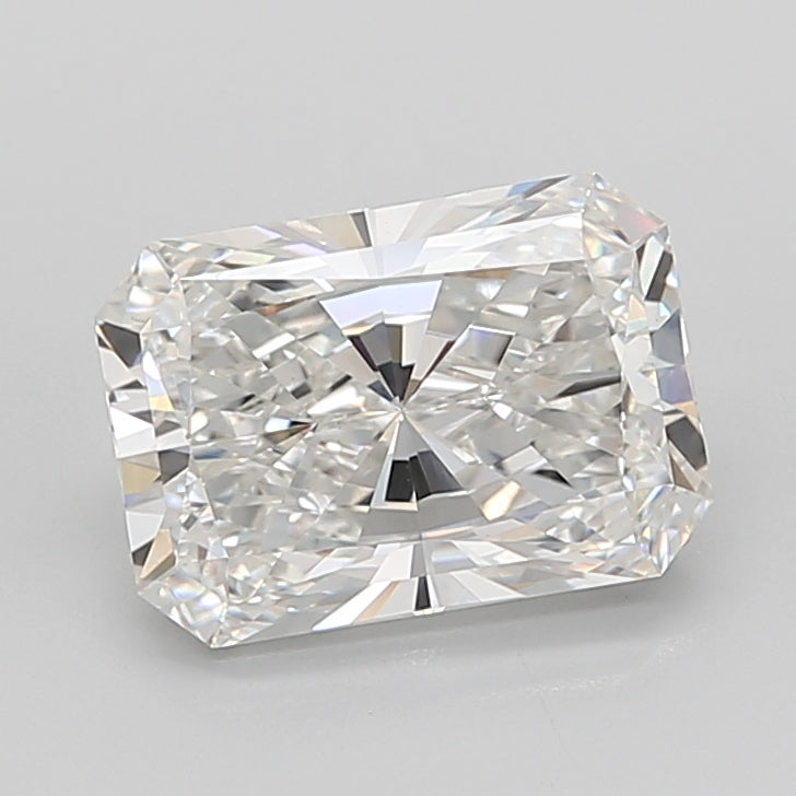 5.09 Carat Radiant Shaped, Ideal Cut, F Color, VVS2 Clarity, IGI Certified Lab Grown Diamond