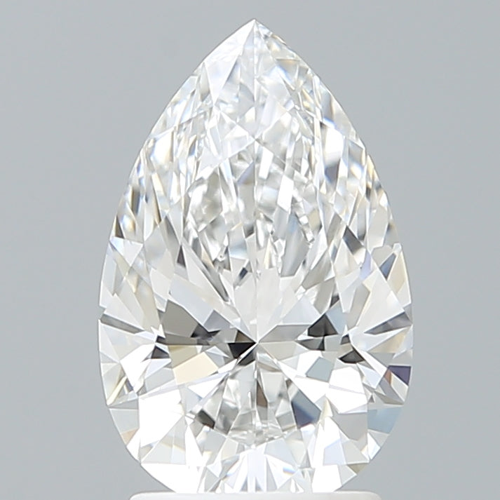 2.17 Carat Pear Shaped, Ideal Cut, D Color, VVS2 Clarity, IGI Certified Lab Grown Diamond