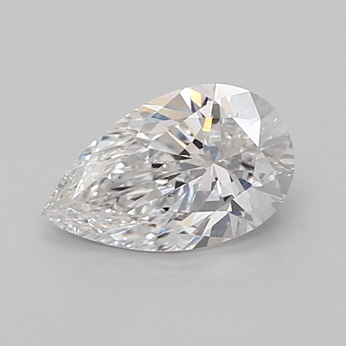 1.58 Carat Pear Shaped, Ideal Cut, D Color, VVS2 Clarity, IGI Certified Lab Grown Diamond