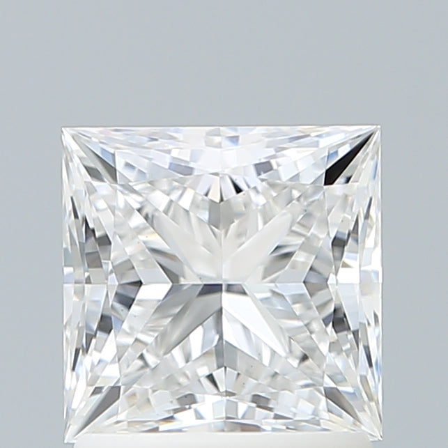 1.59 Carat Princess Shaped, Ideal Cut, E Color, VVS2 Clarity, IGI Certified Lab Grown Diamond