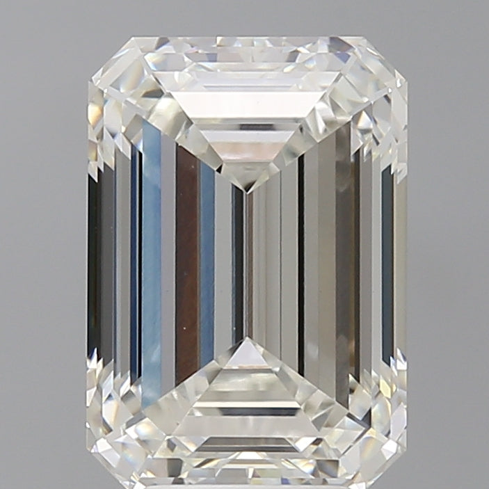 5.07 Carat Emerald Shaped, Ideal Cut, G Color, VVS2 Clarity, IGI Certified Lab Grown Diamond